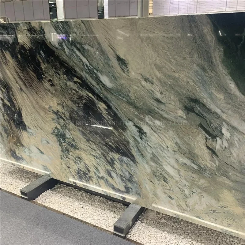 China White Marble with Black Veins Chinese Cheap Natural Slab Panda White Marble Stone